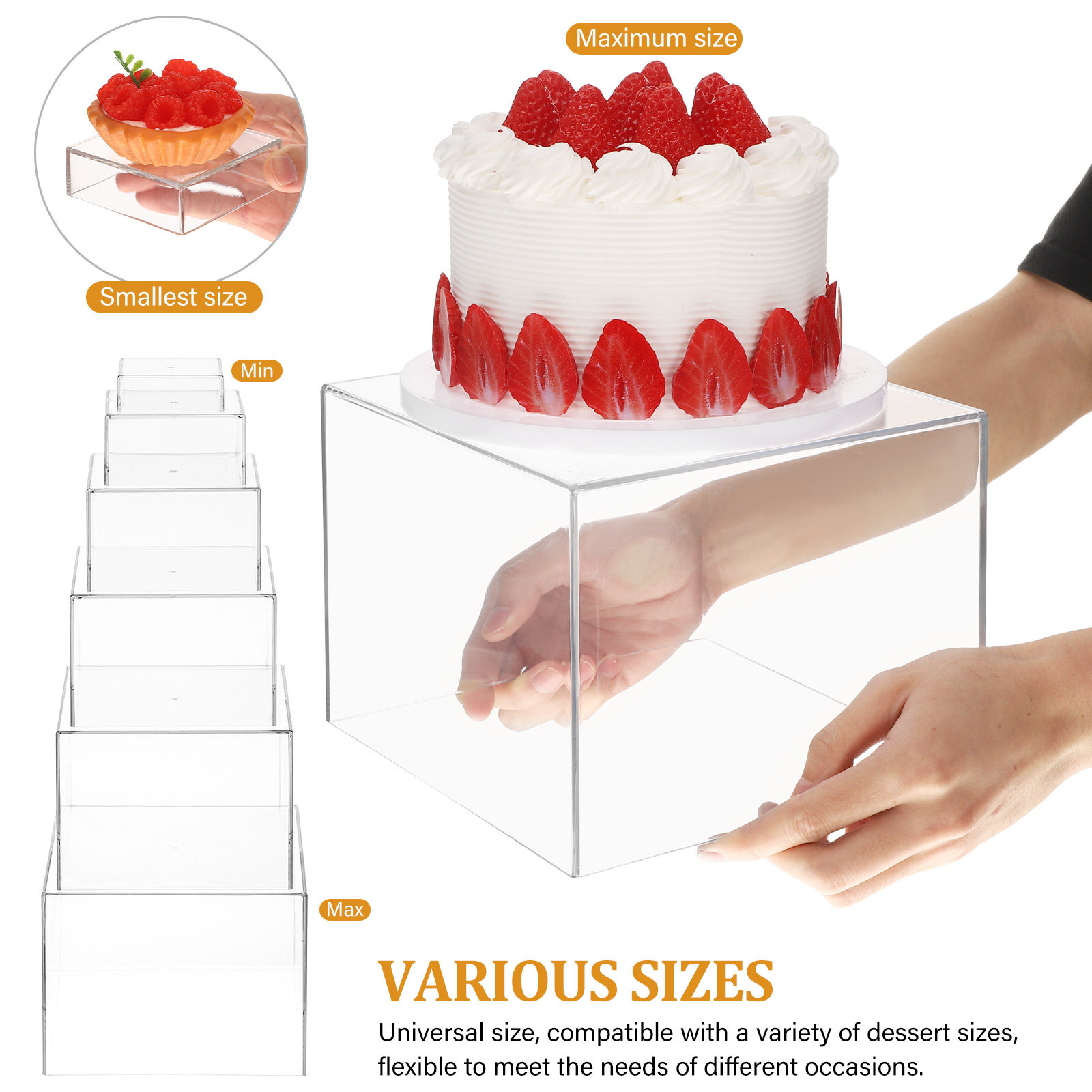 아크릴 소재의 디저트 테이블 스탠드 세트, 케이크 받침 - Display Risers Set 리뷰 및 가격